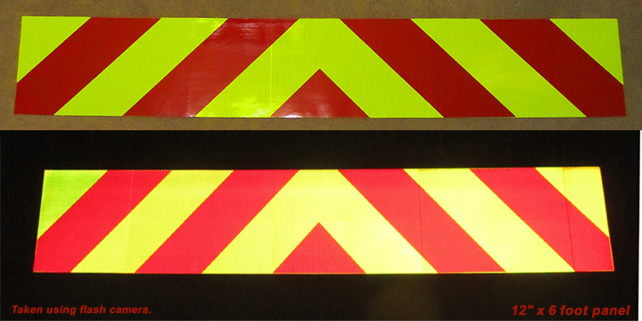 reflective chevron panels