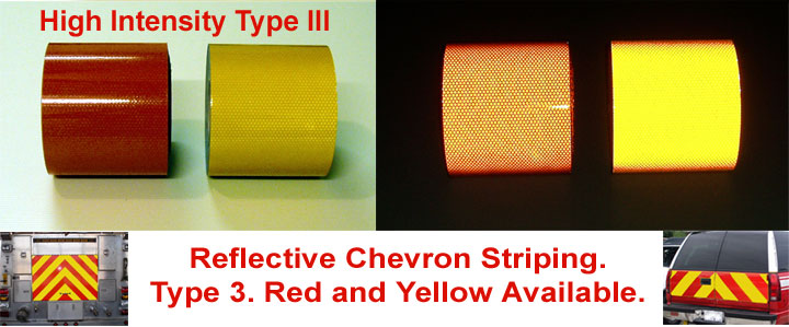 high intensity type 3 chevron tape