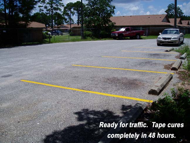 Parking Lot Striping Tools and Techniques; Long Roping