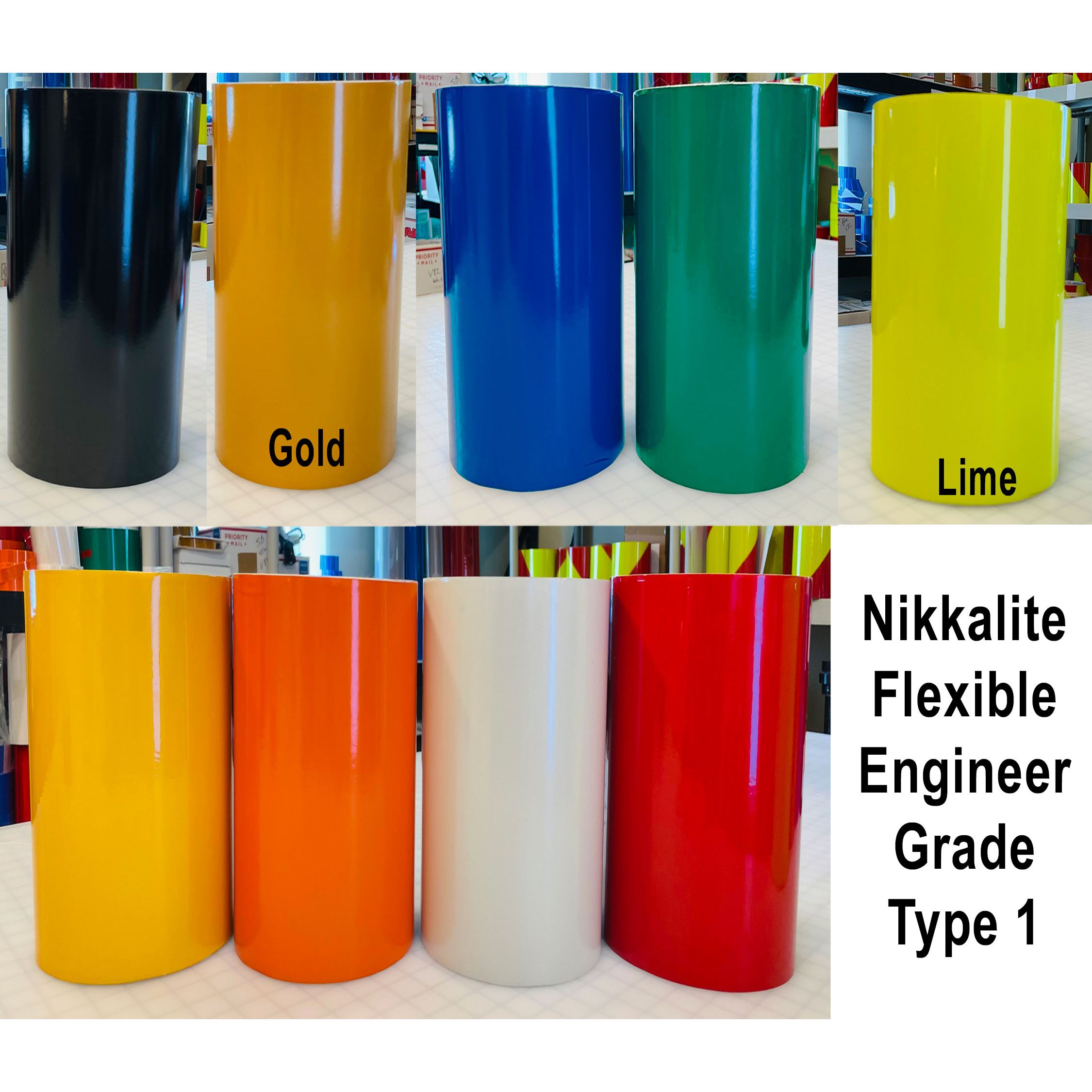 Nikkalite Brand 48000 Series Black Reflective Vinyl - High-Quality, Durable  Reflective Material